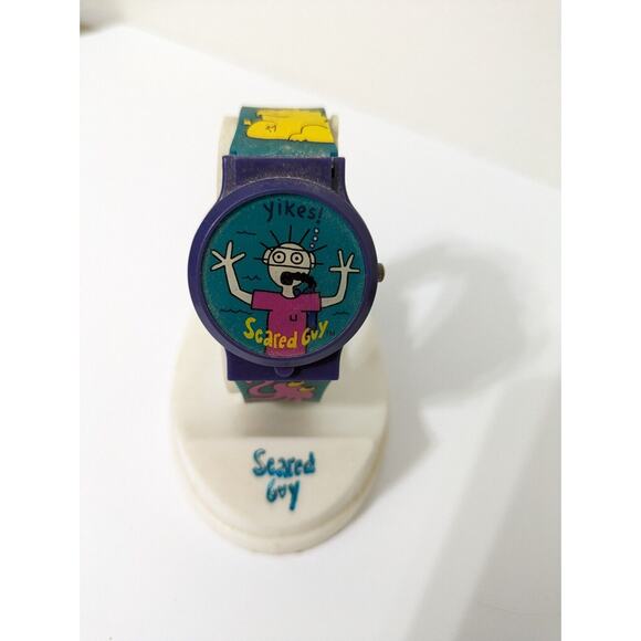K.‎ Freedman Scared Guy Wrist Watch GUYFL001 Rare Vintage 1995 - Picture 2 of 5